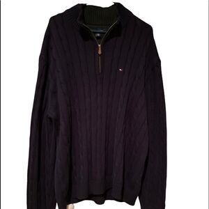 Tommy Hilfiger Navy Cable Knit Sweater
